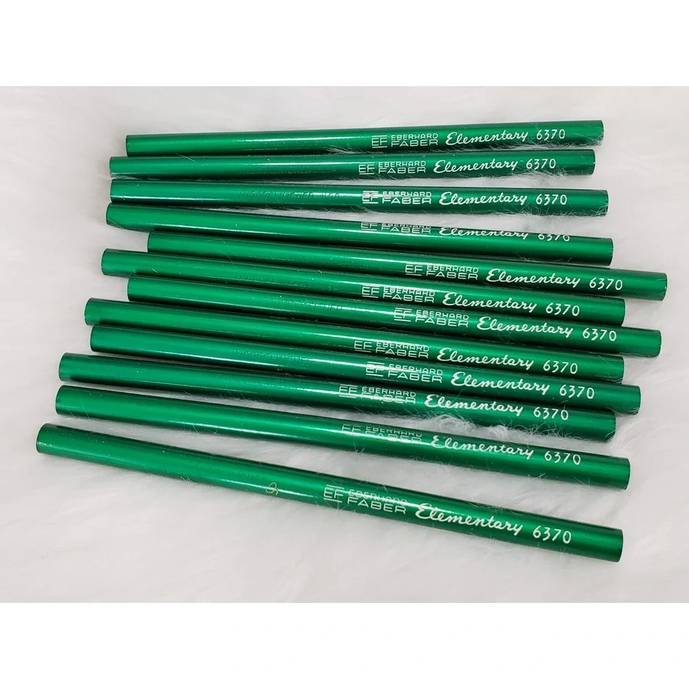 12 Piece Vintage Eberhard Faber Elementary School Pencils 6370 Oversized